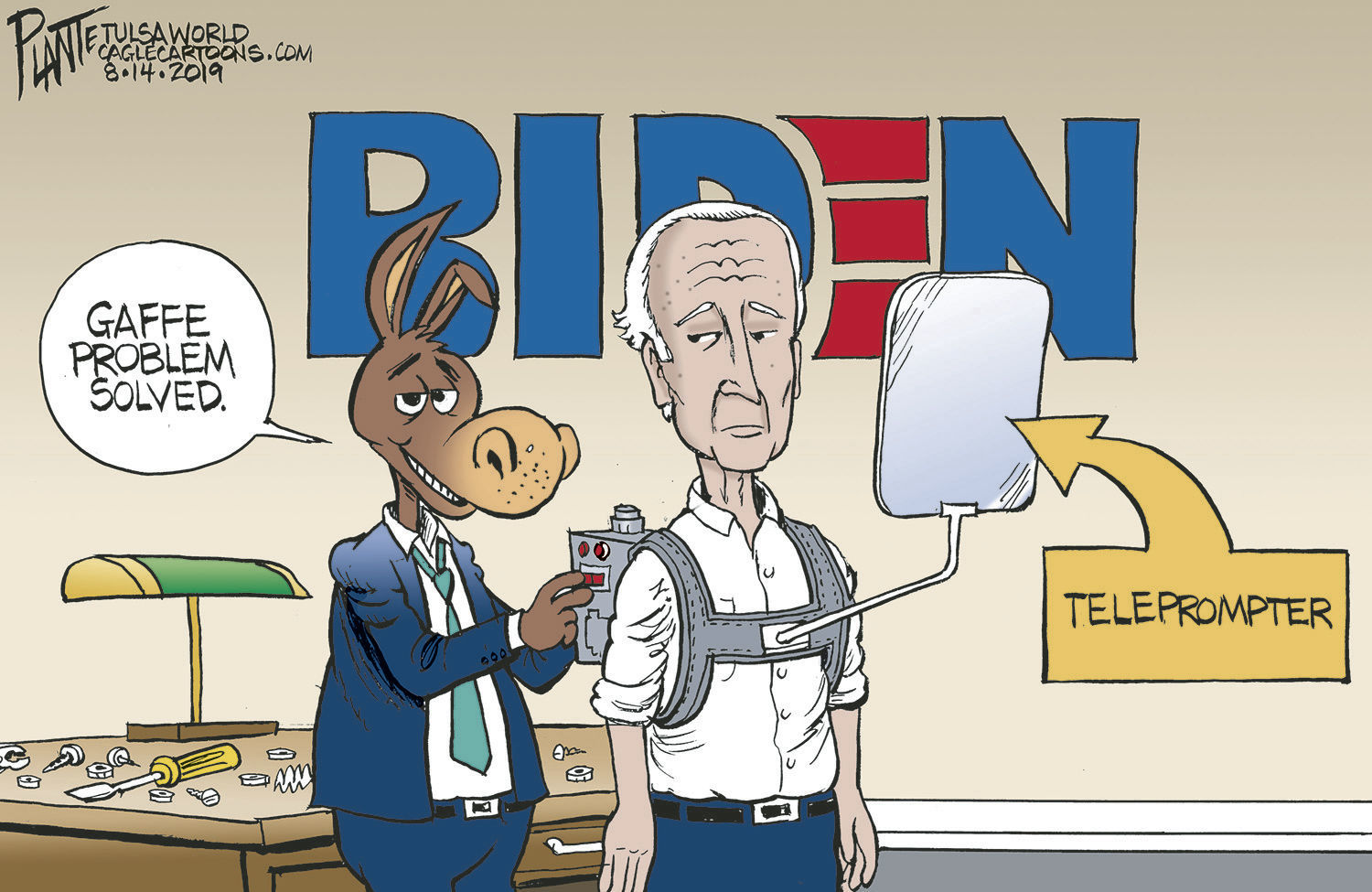 Bruce Plante Cartoon: Biden and the gaffe problem